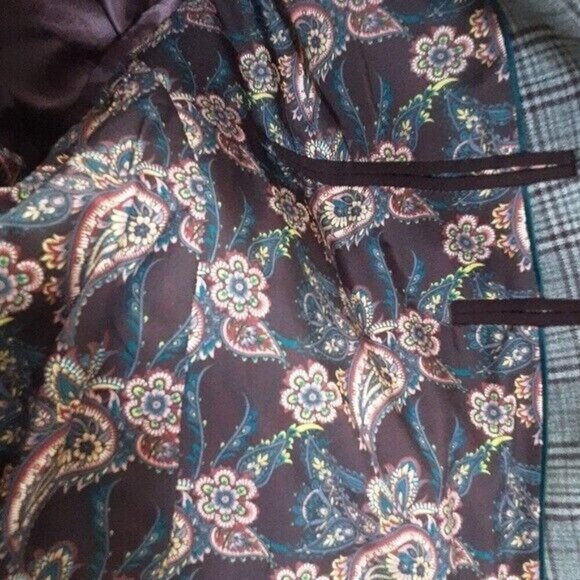 New Paisley & Gray men's blazer suit plaid 2 buttons closure - Picture 11 of 12